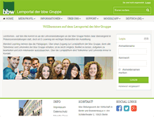 Tablet Screenshot of lernportal.bbw-gruppe.de